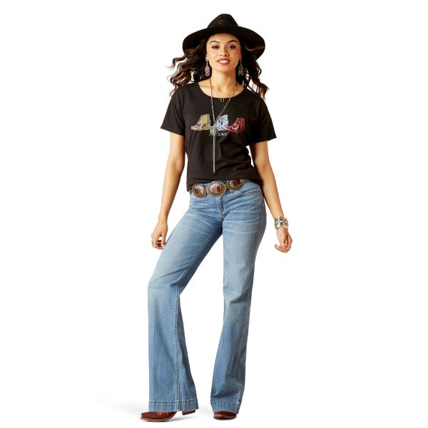 Ariat Black Pop Boots Women's T-Shirt 10047642