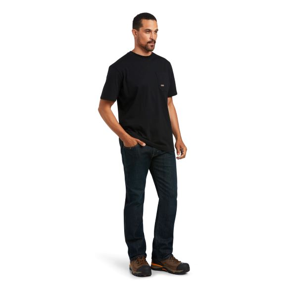 Ariat Black Rebar Cotton Strong Mexican Pride Men's Graphic T-Shirt 10039620