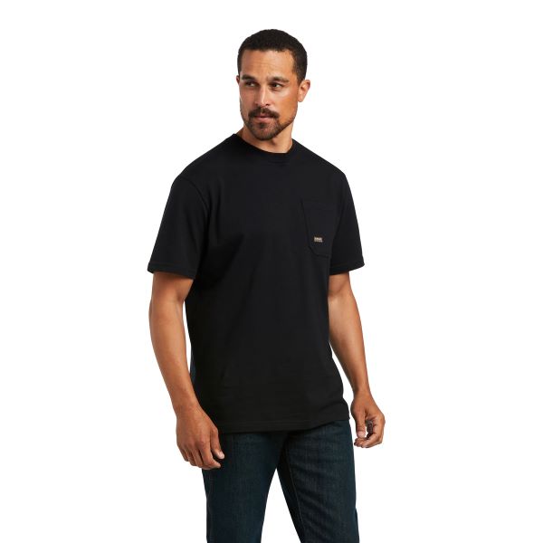 Ariat Black Rebar Cotton Strong Mexican Pride Men's Graphic T-Shirt 10039620