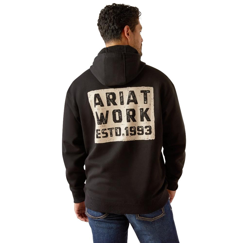 Ariat Black Rebar Workman Brickyard Hoodie 10054468