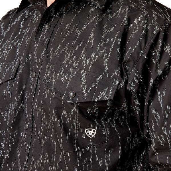 Ariat Black Shea Men's Classic Fit Snap Front Shirt 10046217