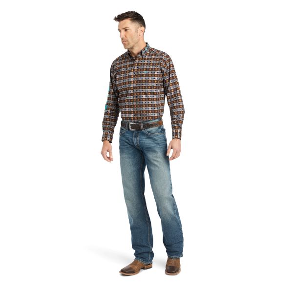 Ariat Black Team Cashton Classic Fit Men's Shirt 10042357