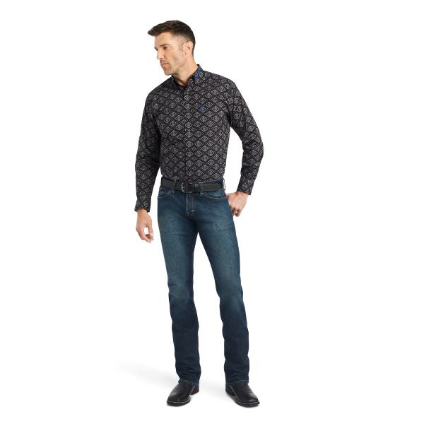 Ariat Black Team Clyde Fitted Shirt 10042354
