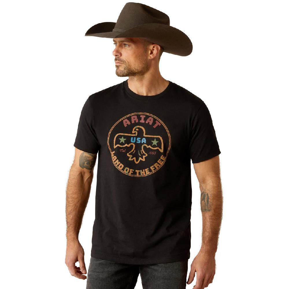 Ariat Black Thunderbird Coin Men's Short Sleeve T-Shirt 10054000