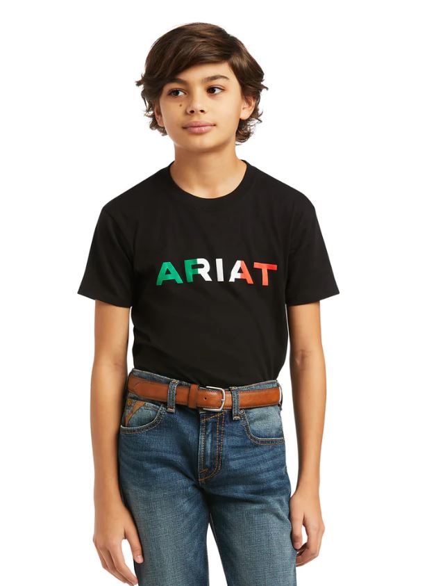 Ariat Black Viva Mexico Children's Short Sleeve T-Shirt 10039939