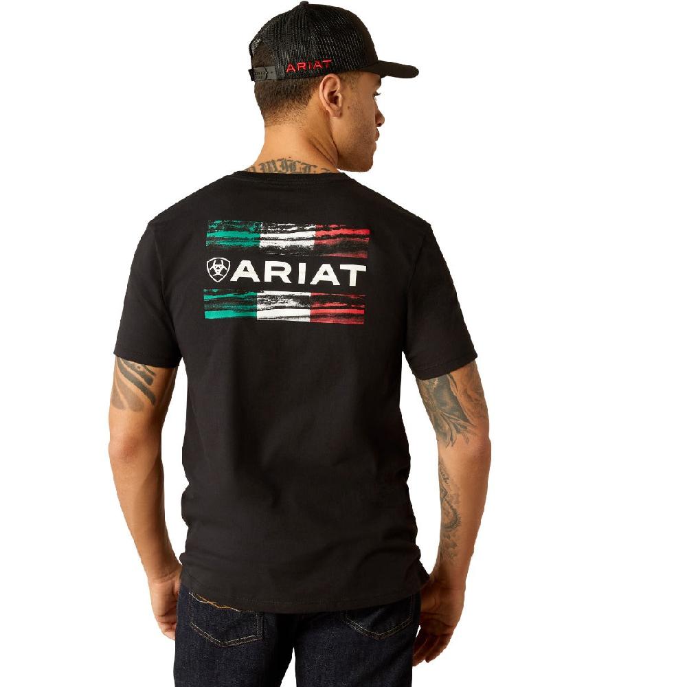 Ariat Black Viva Mexico Wood Men's Short Sleeve T-Shirt 10053997