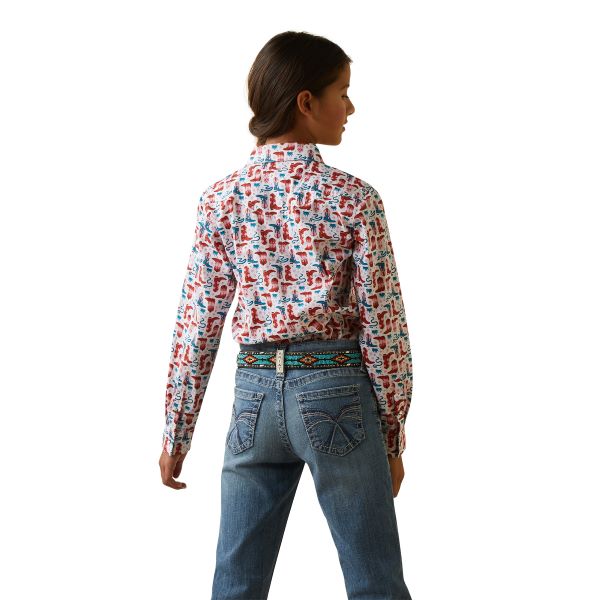 Ariat Blazin Boots Girls Longsleeve Snap Front Shirt 10043628