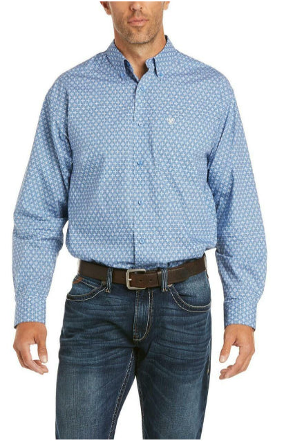 ARIAT BLUE FARLE CLASSIC LONG SLEEVE SNAP MEN'S SHIRT 10035341