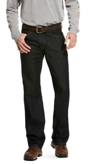 Ariat Blue Haze Rebar M4 Low Rise DuraStretch Basic Boot Cut Mens Jeans 10027712