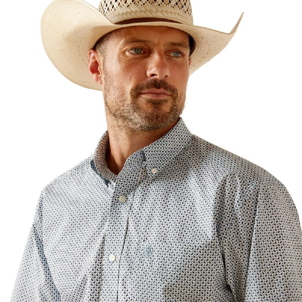 Ariat Blue Heaven Edgar Classic Fit Men's Short Sleeve Button Down Shirt 10051261