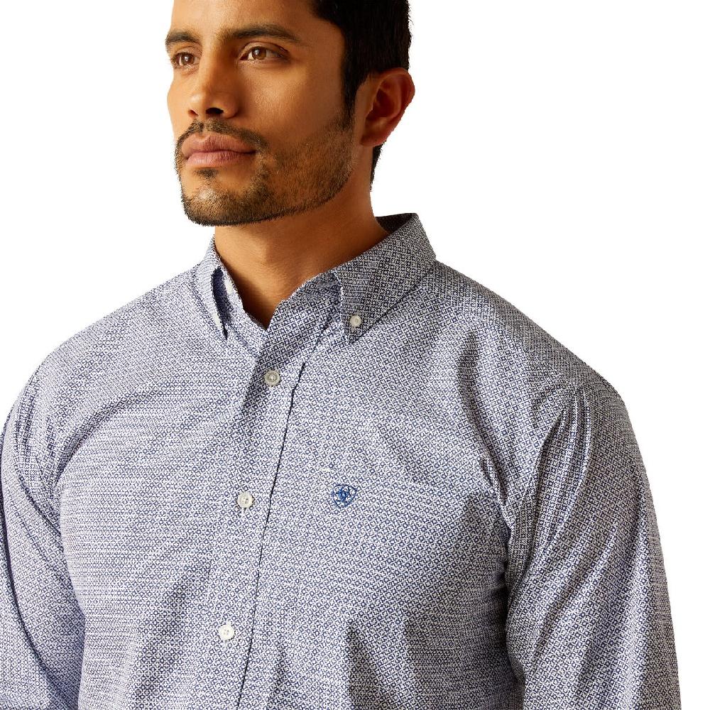 Ariat Blue Phil Men's Collared Longsleeve Fitted Button Down Shirt 10048387