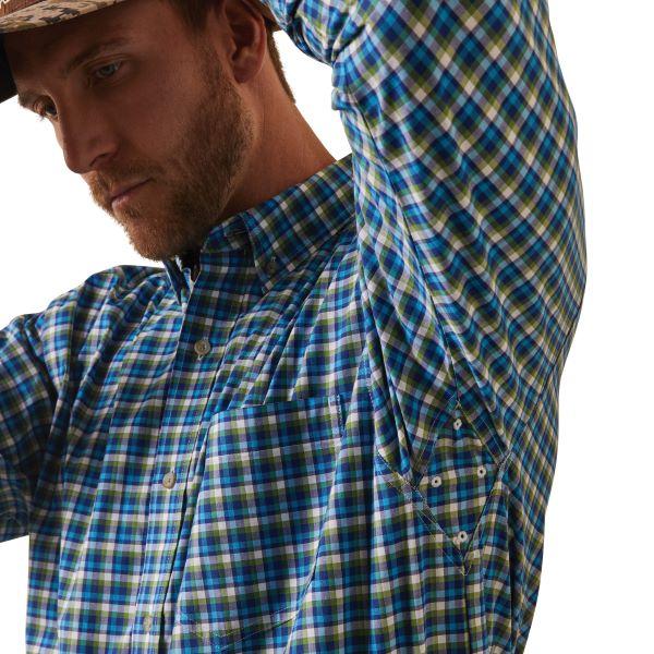 Ariat Blue Pro Series Lincoln Classic Fit Longsleeve Men's Button Down Shirt 10043784