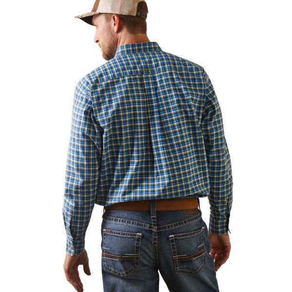 Ariat Blue Pro Series Lincoln Classic Fit Longsleeve Men's Button Down Shirt 10043784