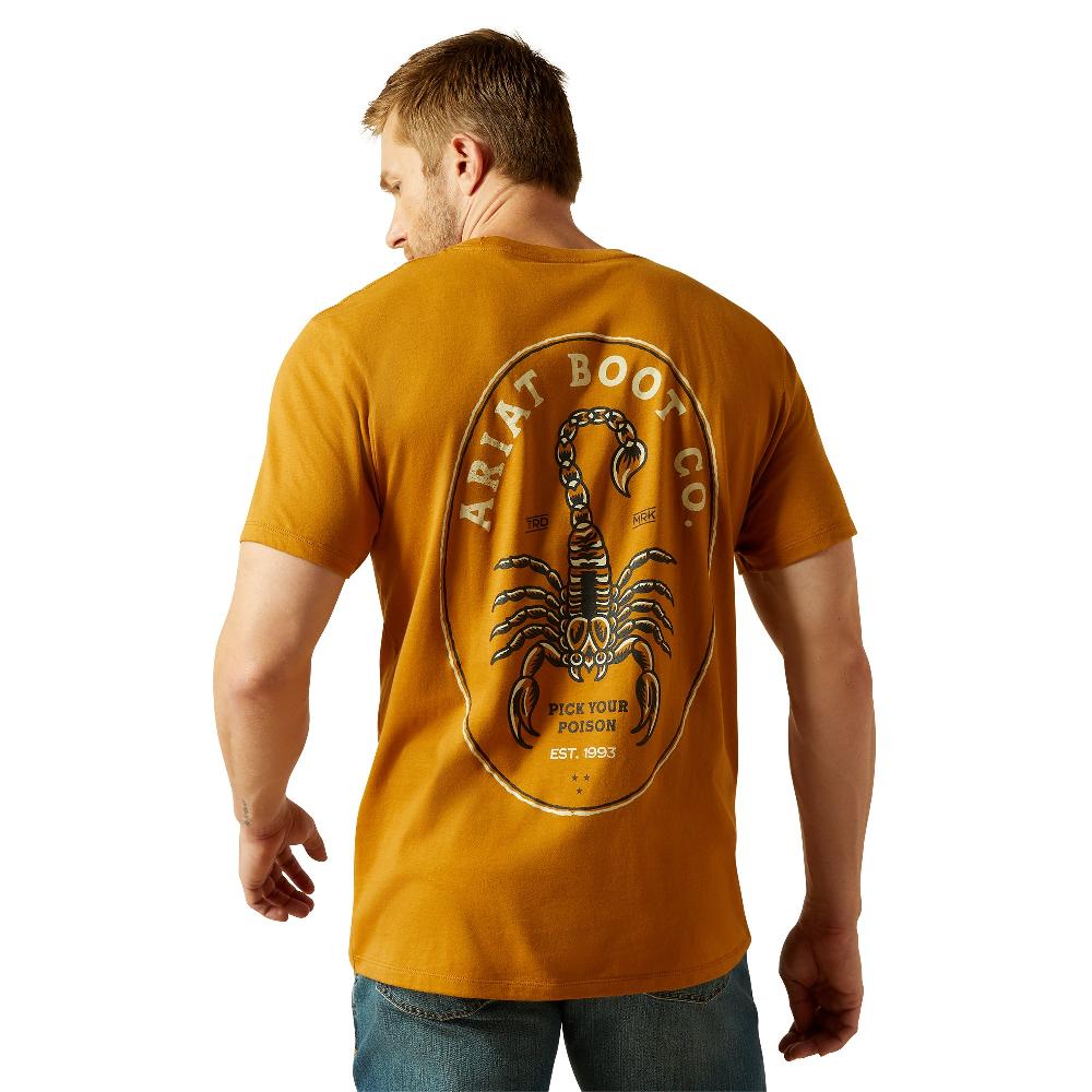 Ariat Bone Brown Scorpion Seal Men's Short Sleeve T-Shirt 10062420