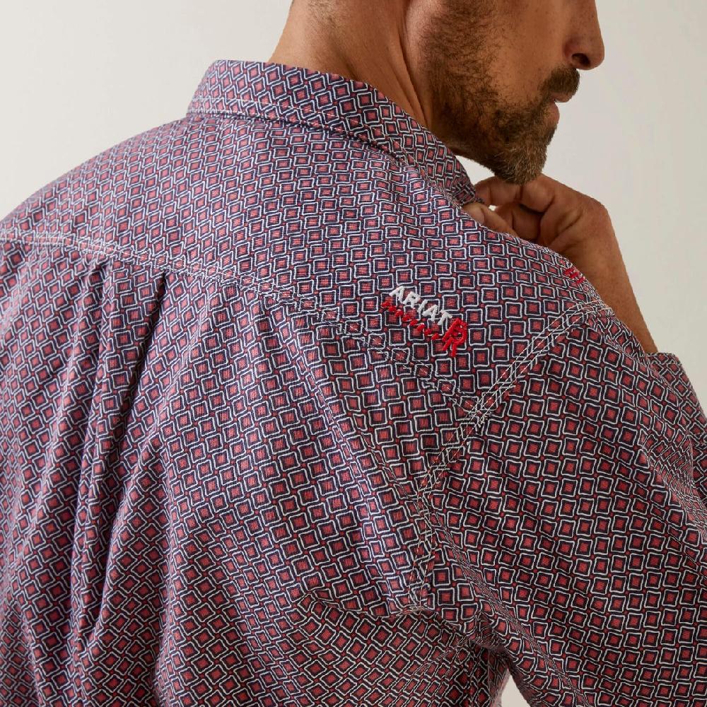 Ariat Brick Red FR Ranger Logo Men's Work Shirt 10046539