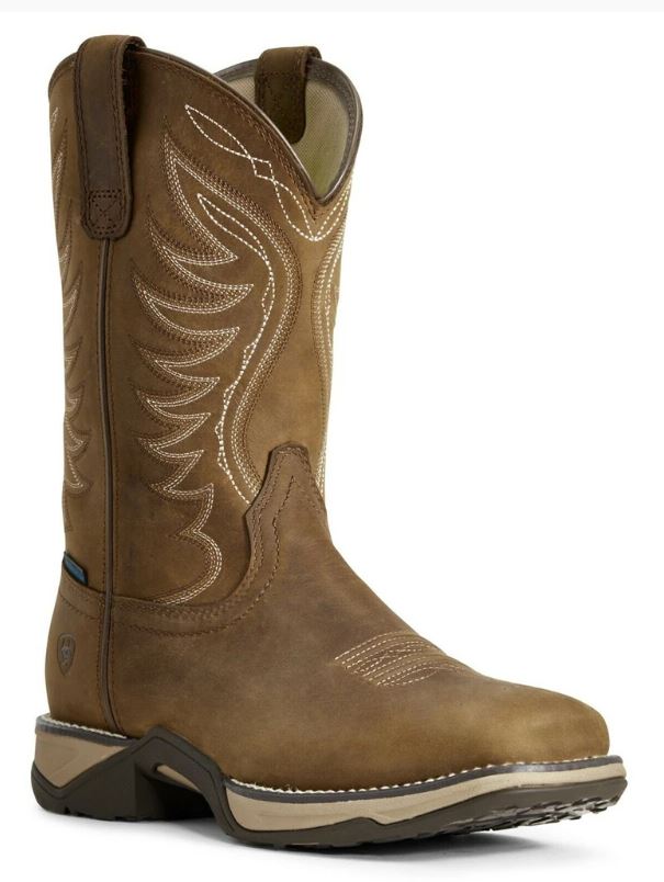 Ariat Brown Anthem Waterproof Womens Western Square Toe Boots 10029528