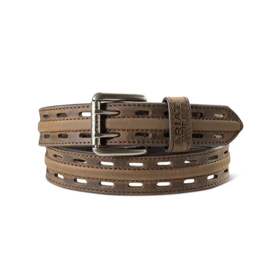 Ariat Brown Double Hole Adjustment Men's Work Belt A1700702