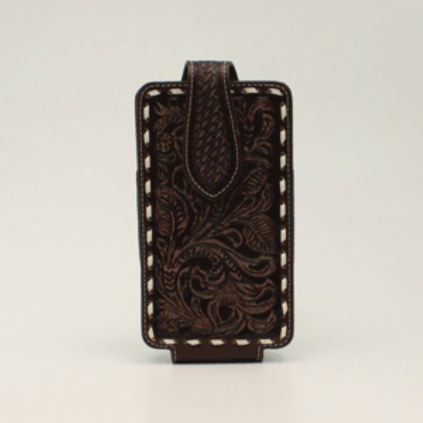 Ariat Brown Floral Embossed Nocona Cell Phone Case A0602802
