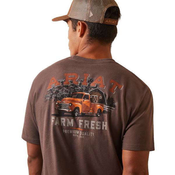 Ariat Brown Heather Ariat Farm Truck Men's T-Shirt 10044768