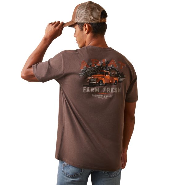 Ariat Brown Heather Ariat Farm Truck Men's T-Shirt 10044768
