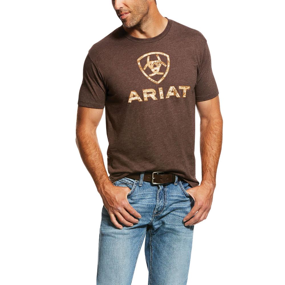 Ariat Brown Heather Liberty USA Digi Camo Men's T-Shirt 10027515