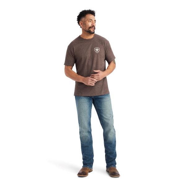 Ariat Brown Heather Minimalist Mens T-Shirt 10042640