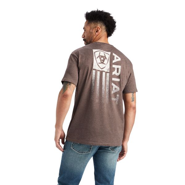 Ariat Brown Heather Minimalist Mens T-Shirt 10042640