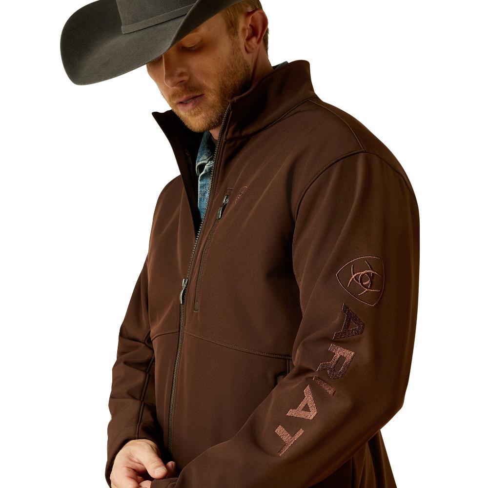 Ariat Brown Softshell Logo Men's Jacket 10062585