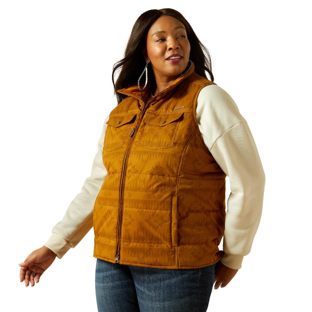 Ariat Brumbly Print Grizzly Quilted Women's Vest 10062268