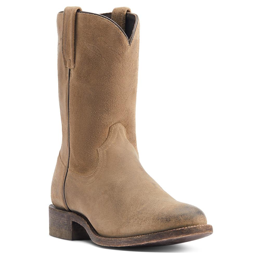 Ariat Burned Grey Roughout Downtown Men's Western Boots 10044558