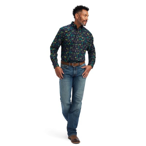 Ariat Cactus Print Beckett Mens Classic Fit Shirt 10041822