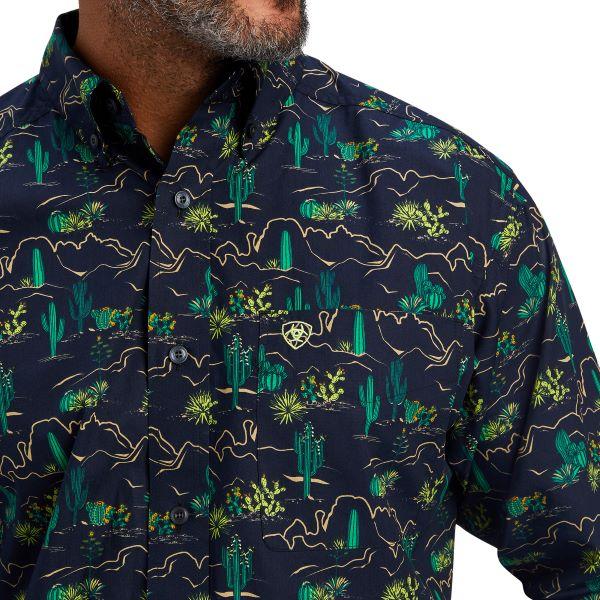 Ariat Cactus Print Beckett Mens Classic Fit Shirt 10041822