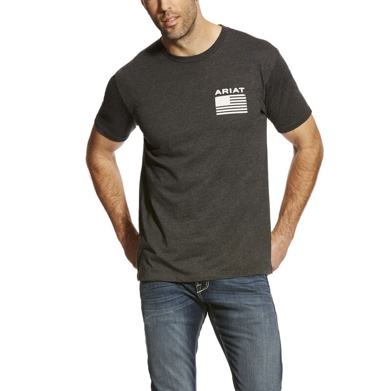 Ariat Charcoal Heather Grey Freedom T-Shirt 10025209