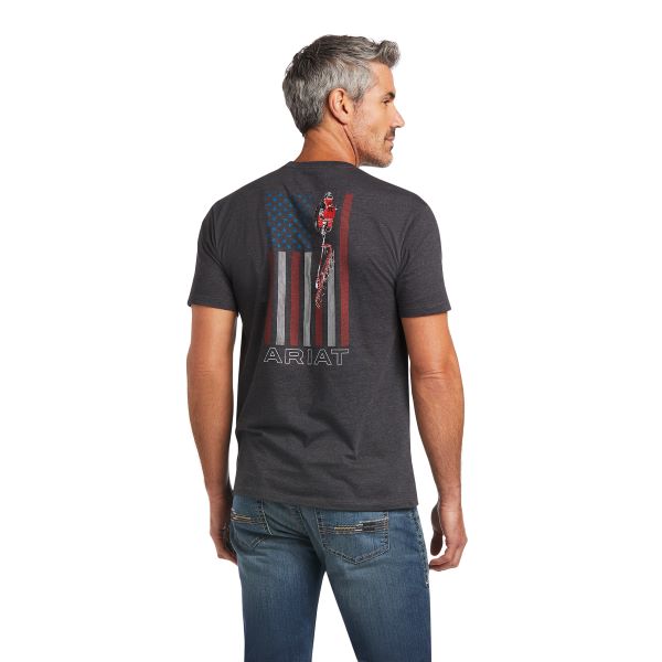 Ariat Charcoal Heather Mens Farm T-Shirt 10039930