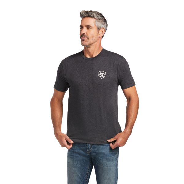 Ariat Charcoal Heather Mens Farm T-Shirt 10039930