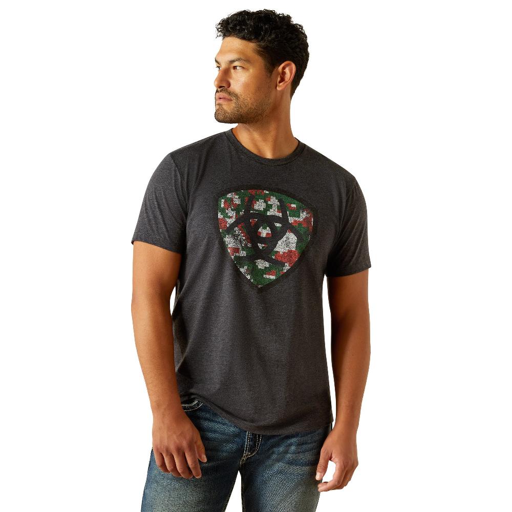 Ariat Charcoal Heather Mexidigi Men's Distressed T-Shirt 10058892