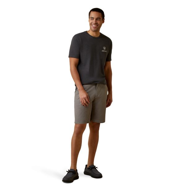 Ariat Charcoal Heather Offset Circle Men's T-Shirt 10045287