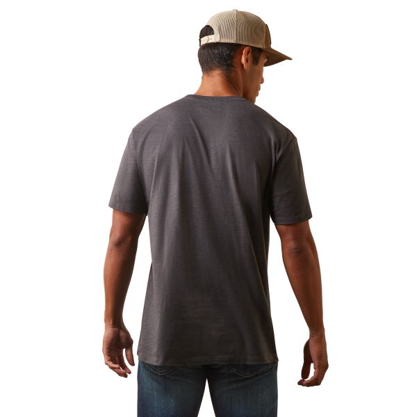Ariat Charcoal Heather Recon Trim Men's T-Shirt 10044743