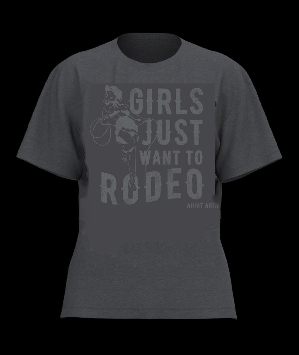 Ariat Charcoal Heather Rodeo Women's T-Shirt 10058879