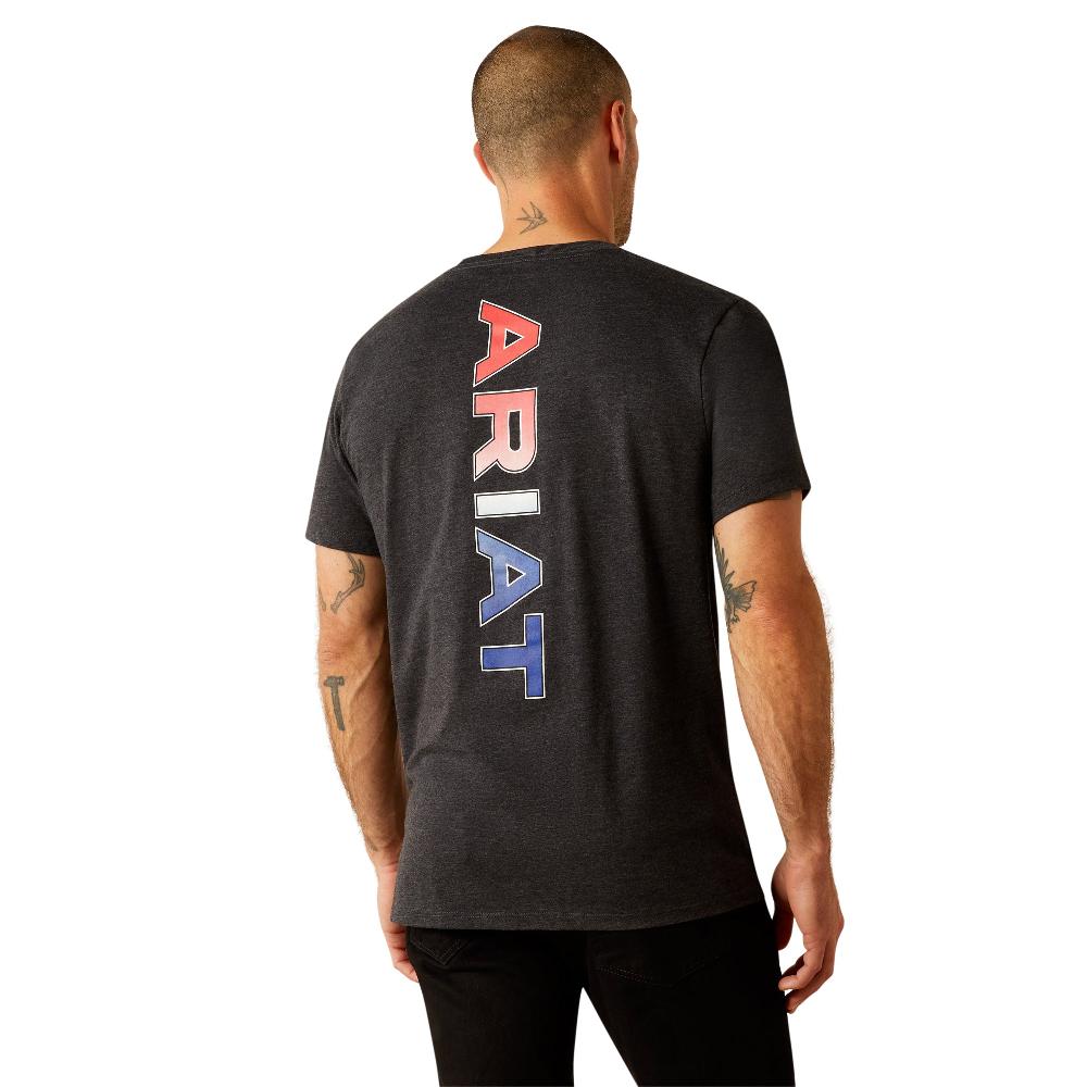 Ariat Charcoal Heather RWB Men's Short Sleeve T-Shirt 10054771