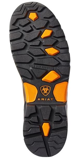 Ariat Chocolate Brown Endeavor Carbon Toe 6 In H20 Mens Lace Up Work Boots 10031591