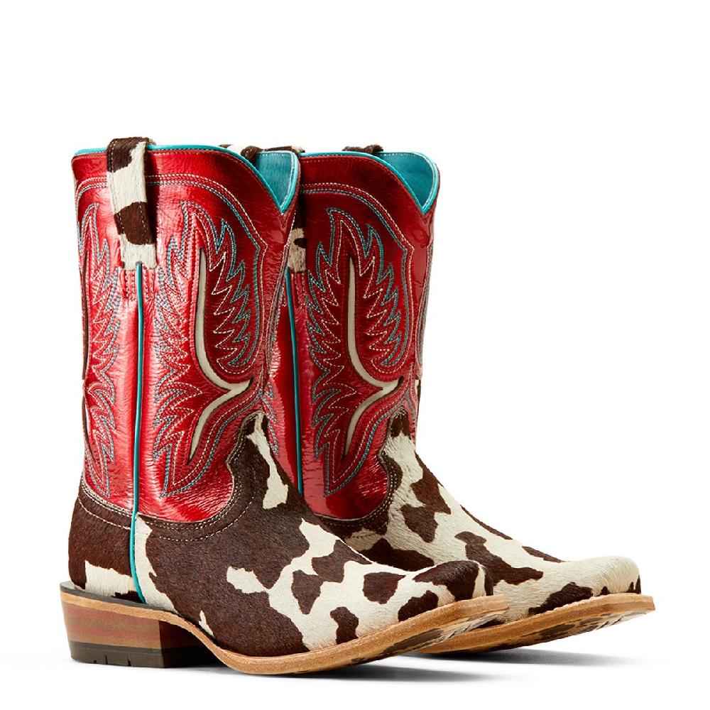 Ariat Cowtown Hair On/Ruby Red Patent Futurity Colt Women's Western Boots 10051020