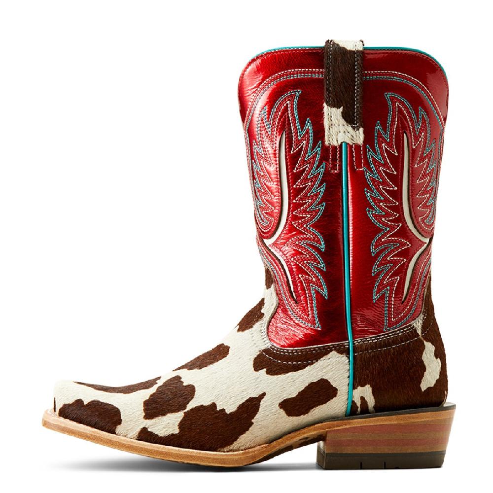 Ariat Cowtown Hair On/Ruby Red Patent Futurity Colt Women's Western Boots 10051020