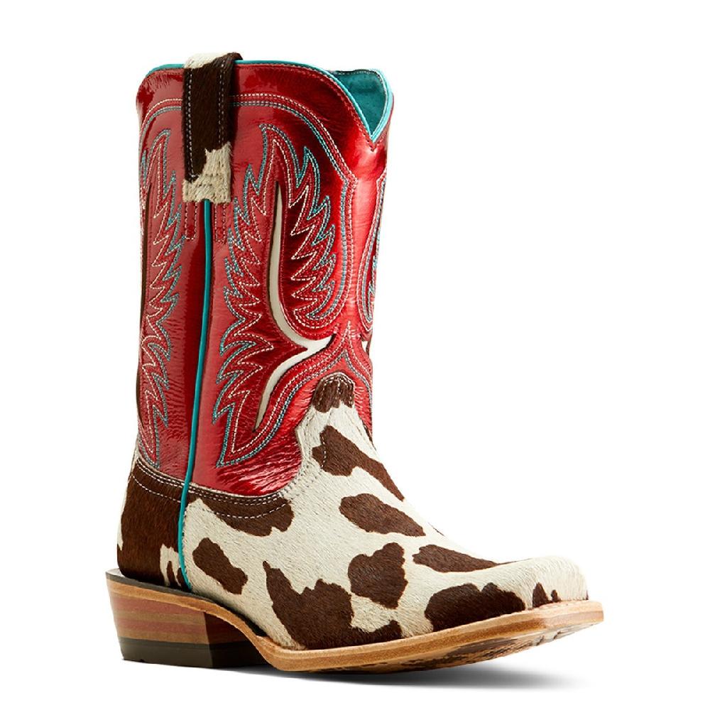 Ariat Cowtown Hair On/Ruby Red Patent Futurity Colt Women's Western Boots 10051020