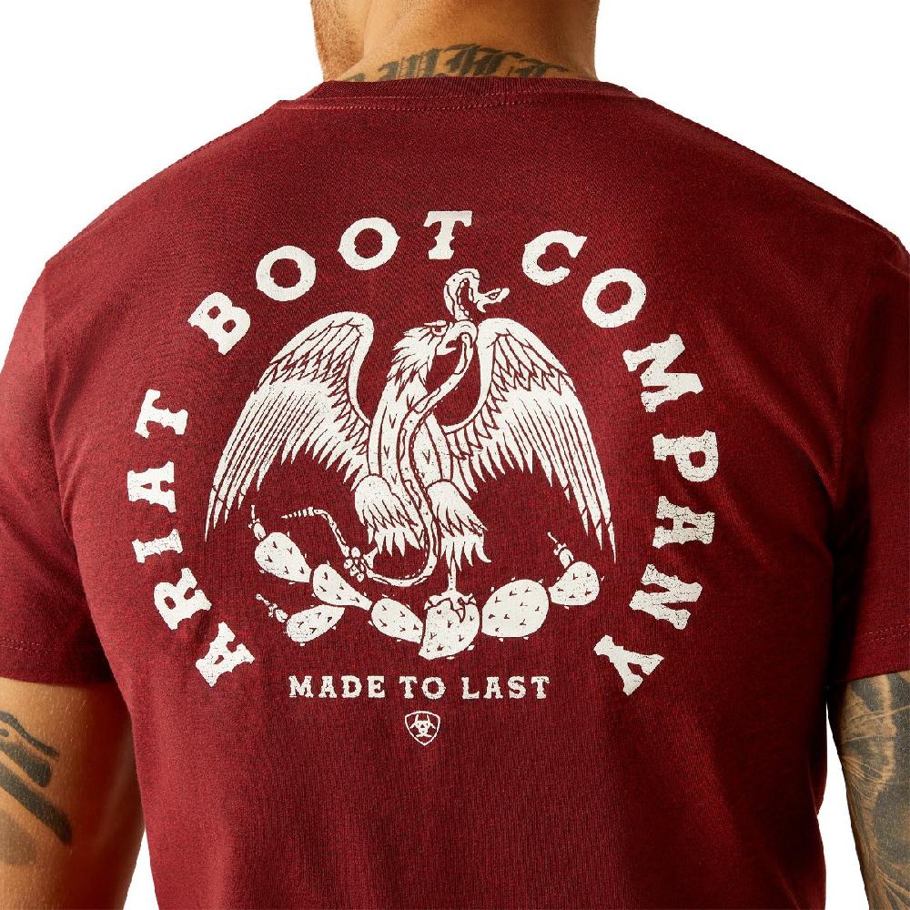 Ariat Crimson Black Heather Ariat Eagle and Snake Short Sleeve Men's T-Shirt 10052510