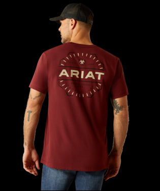 Ariat Crimson Red Heather Explorer Men's Classic T-Shirt 10054830