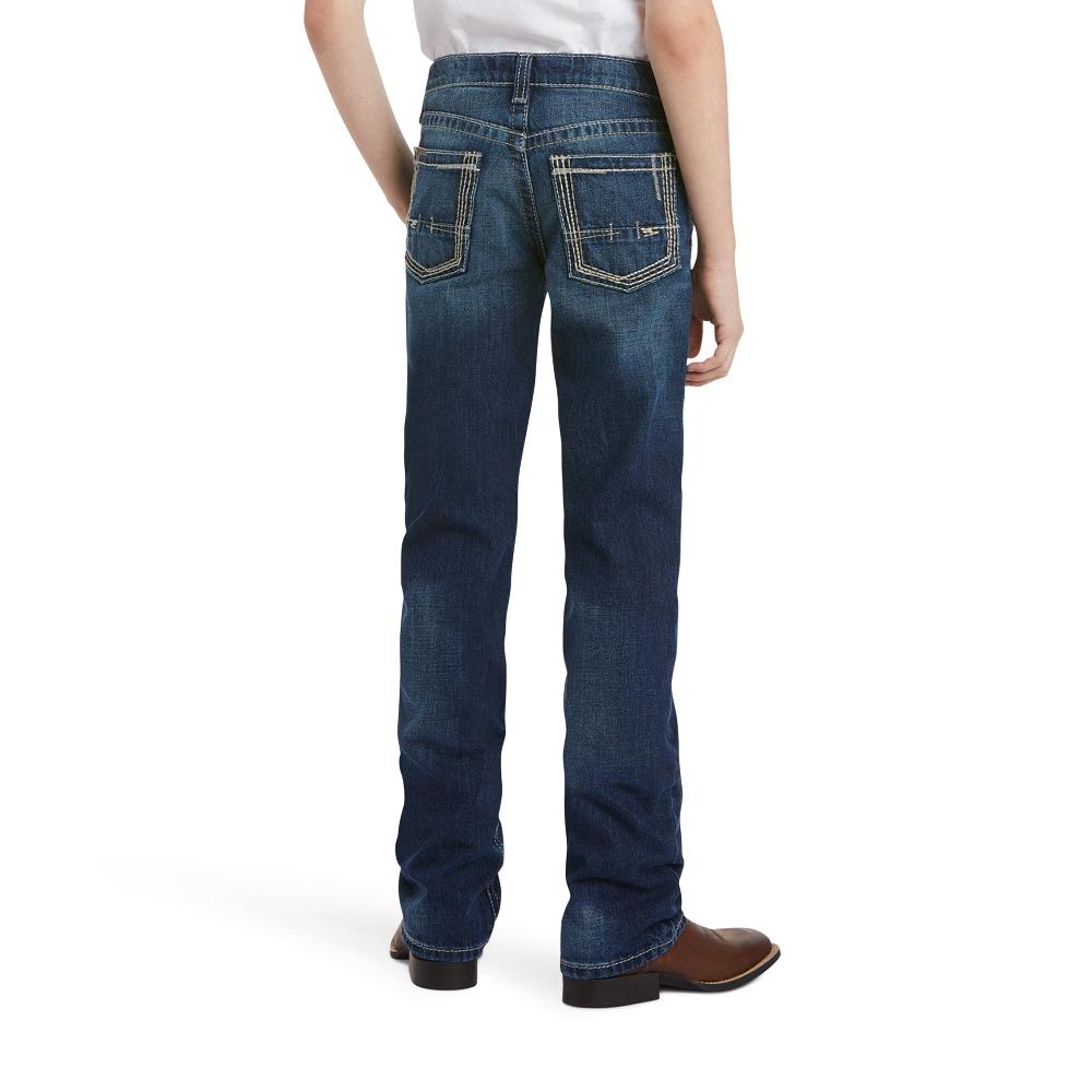 Ariat Cyclone B5 Slim Boundary Stackable Straight Leg Boys' Jeans 10018338