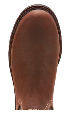 Ariat Dark Brown Men's Groundbreaker Chelsea Waterproof Steel Toe Work Boot 10024983