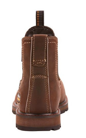 Ariat Dark Brown Men's Groundbreaker Chelsea Waterproof Steel Toe Work Boot 10024983