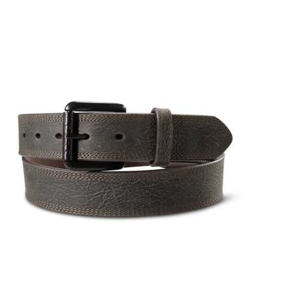 Ariat Dark Brown Men's Work Belt with Triple Stitch Design A1700134